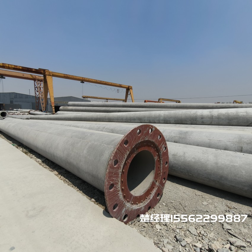 河池12米无拉线电杆